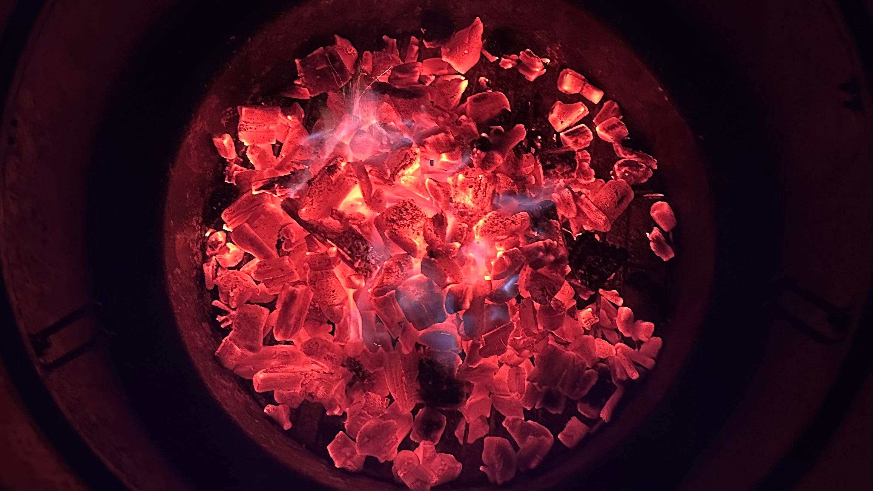 Hot Burning Charcoal