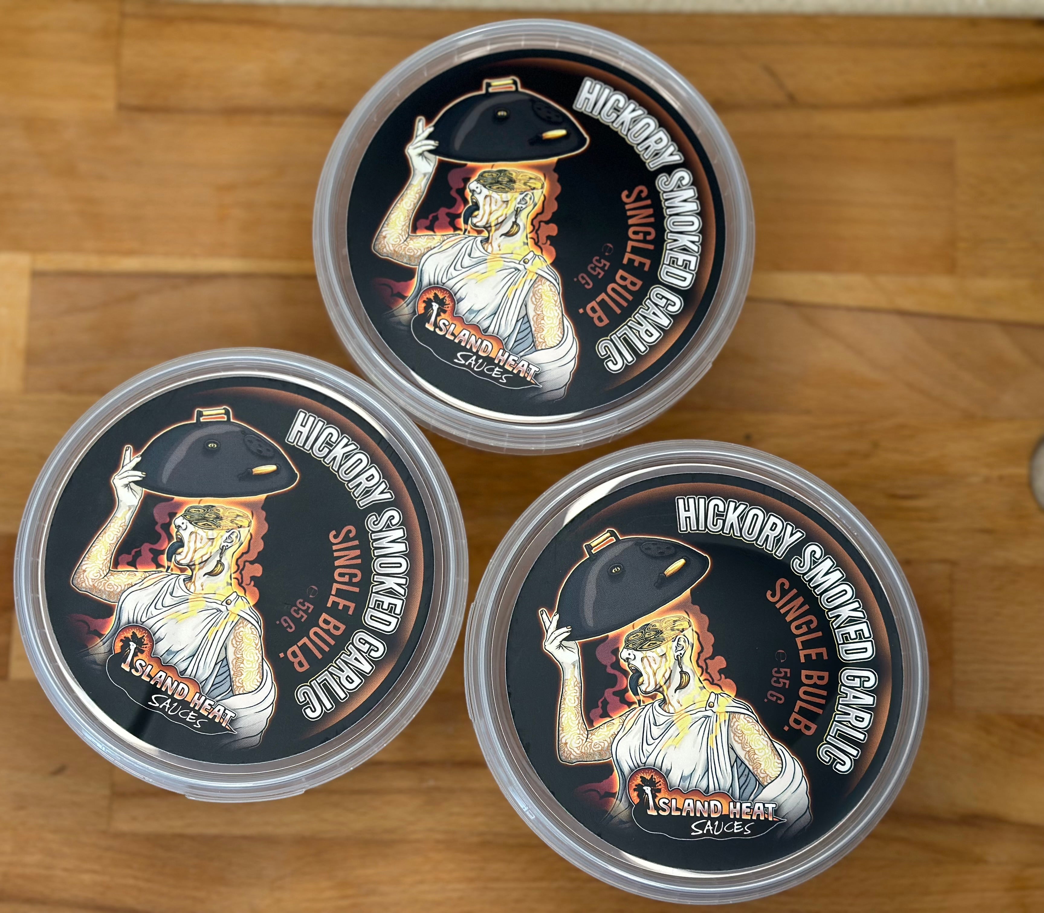 Hickory Smoked Garlic Single bulb 55g 3 Tubs