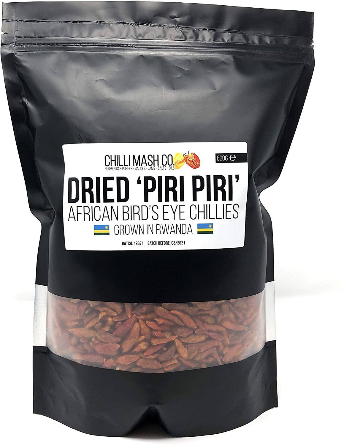 Dried Birds Eye chilli 600g chilli mash company
