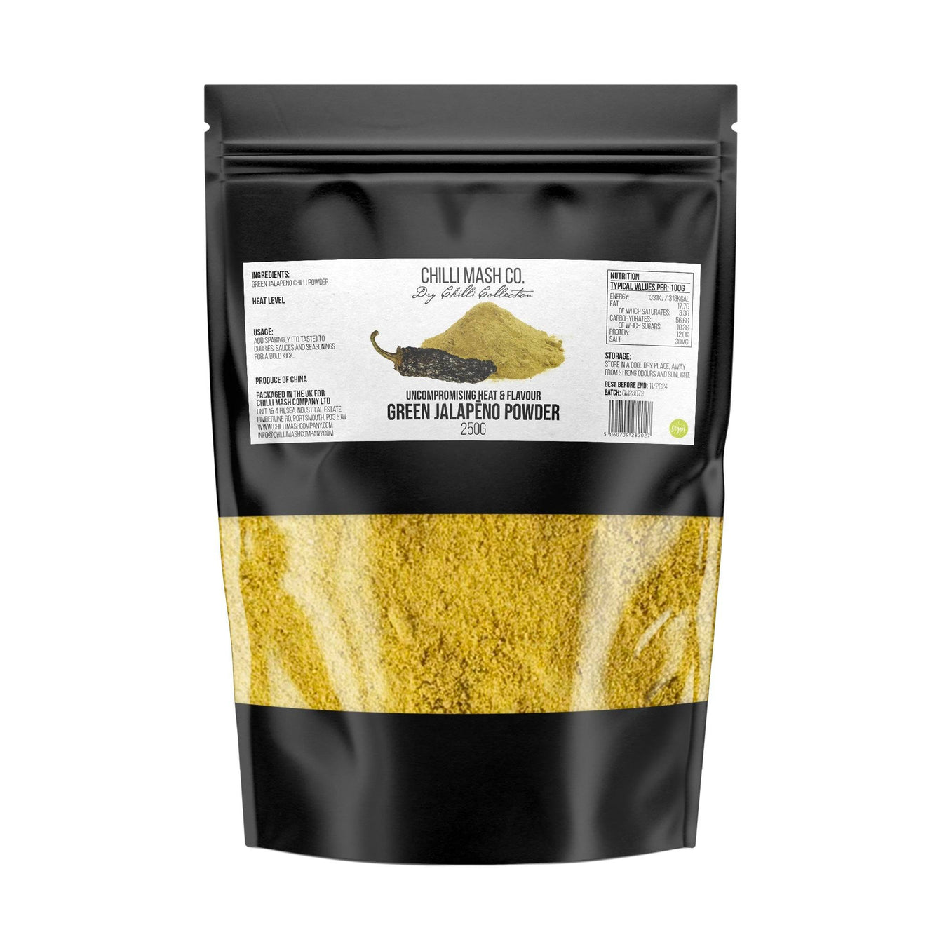 Green Jalapeno chilli powder 250g