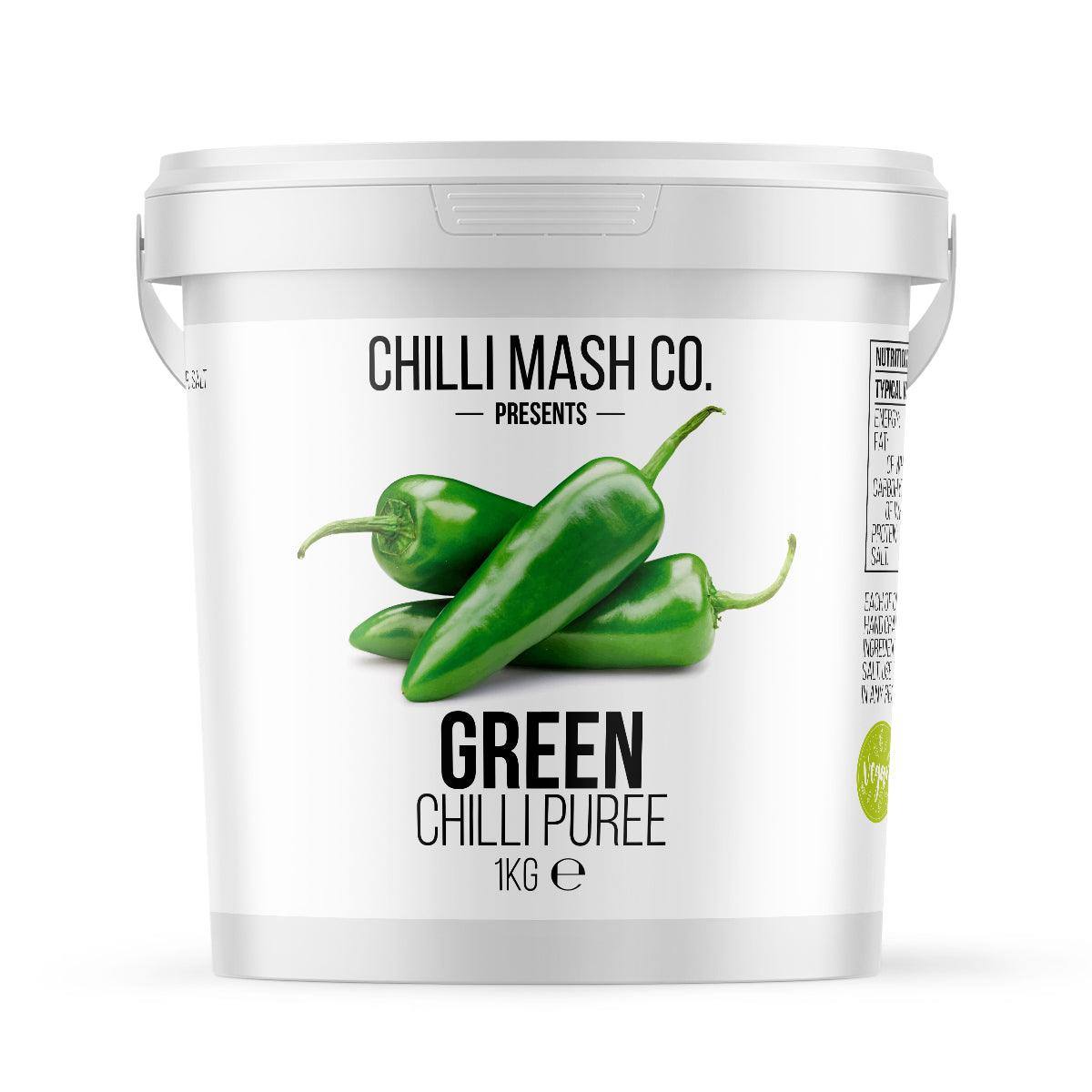 1kg Of Green jalapeño chilli puree
