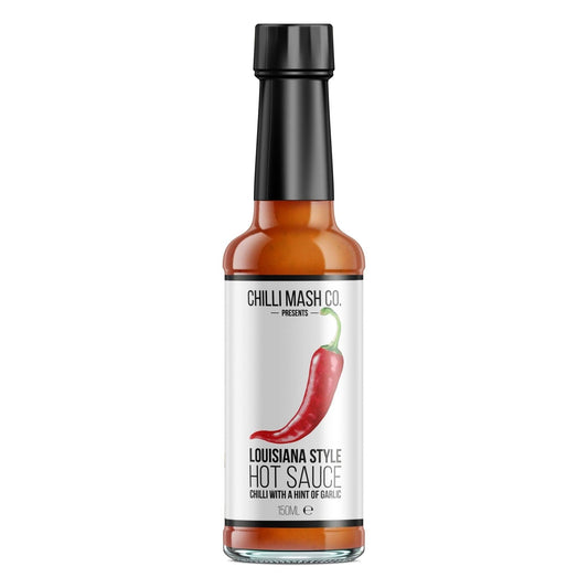 Louisiana style hot sauce bottle